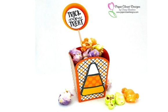 Download Halloween Candy Corn Popcorn Box - Halloween Collection