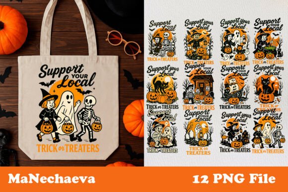 Download Funny Retro Halloween Clipart Bundle - Halloween Collection