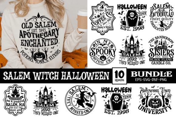 Download Salem Witch Halloween SVG Bundle - Halloween Collection