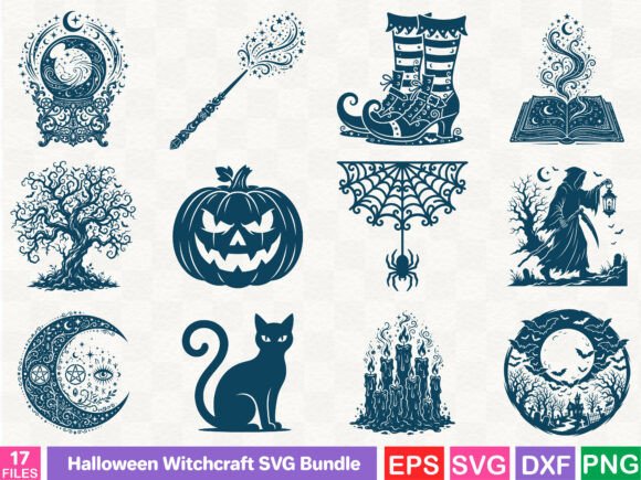 Download Halloween Witchcraft SVG Bundle - Halloween Collection