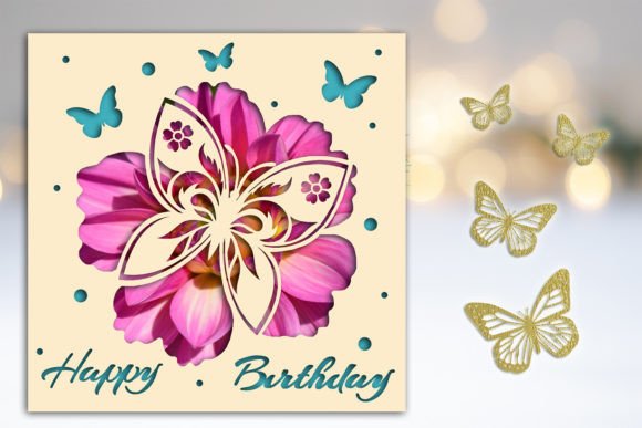 Download Happy Birthday Card SVG Greeting Card - Birthday card svg Collection