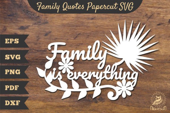 Download Family Quotes Papercut SVG 6 - Premium Resources