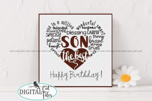Download Personalised Son Birthday Card Svg - Birthday card svg Collection