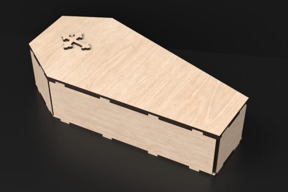 Download Laser Cut 3D Coffin Halloween Svg Files - Halloween Collection