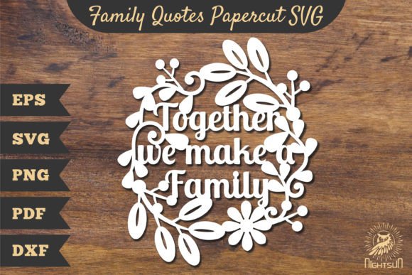 Download Family Quotes Papercut SVG 4 - Premium Resources