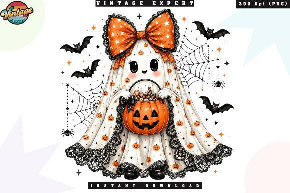 Download Pumpkin Bucket Ghost Halloween PNG - Halloween Collection