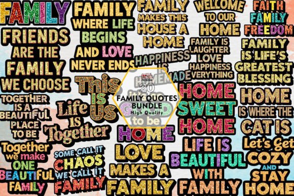 Download Family Quotes Bundle Clipart PNG - Premium Resources